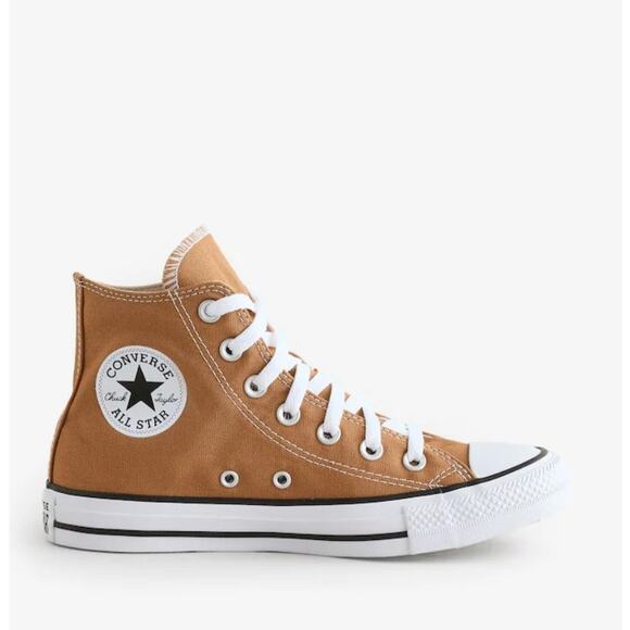 Unisex Converse Hi Top Chuck Taylor All Star Trainers "Burnt Honey" Gold - Picture 7 of 8